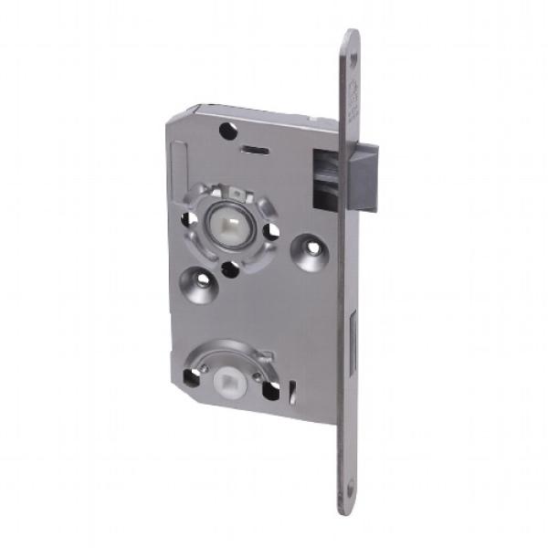 Einsteckschloß für Zimmertüren DIN 72 BB/WC 55/18mm Stulp R/L